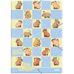 Pasta Aba Elastica Plastica A4 Be Capy Azul