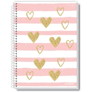 Caderno Espiral 1/4 Capa Dura Amo 80fls.
