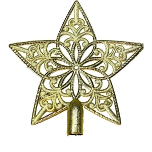 Artigo Para Decoracao Natal Estrela Ponteira 10cm