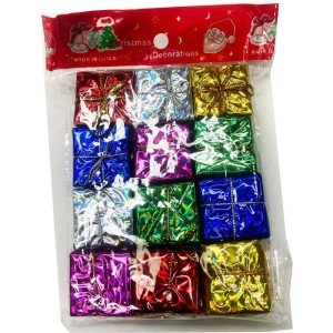 Artigo Para Decoracao Natal Pingente Presentinho 3cm Colorido