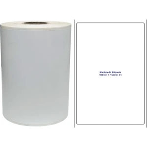 Etiqueta Adesiva Couche 100x150mmx30m C/550etiq