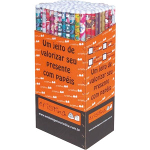 Papel Presente Natal 66x96cm Mono Sortido