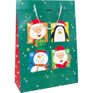 Sacola Para Presente Natal Grande 29x40x12cm (s)