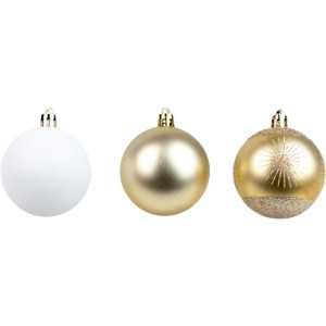 Artigo Para Decoracao Natal Bola 6cm 3mod.champagne C/08un