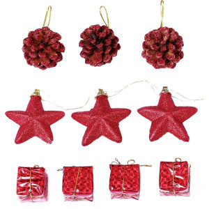 Artigo Para Decoracao Natal Enfeite Gliter Vm 5cm.(s)