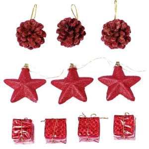 Artigo Para Decoracao Natal Enfeite Gliter Vm 5cm.(s)