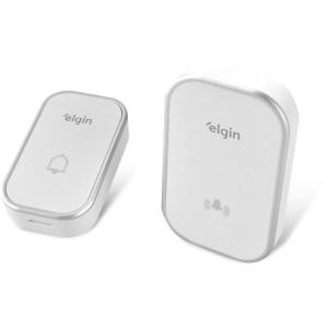 Campainha Residencial S/fio Branca Conjunto