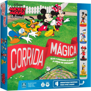 Jogo De Tabuleiro Mickey.&.turma Corrida Magica