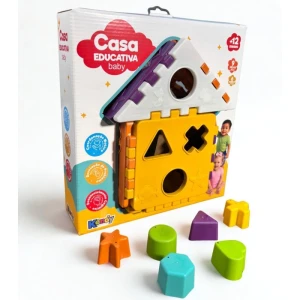 Brinquedo Educativo Casa Baby Educativa C/blocos