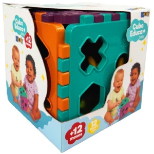 Brinquedo Educativo Cubo Baby Educa Mais C/blocos