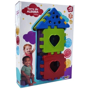 Brinquedo Educativo Torre Da Alegria Baby C/blocos