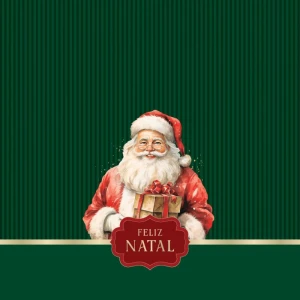 Saco Metalizado 35x55cm Natal Tempo De Celebrar Vm 35x