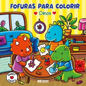 Livro De Colorir Cute E Comfy Dinos Cd 80pgs