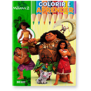 Livro Infantil Colorir Moana 2 Colorir E Aprender