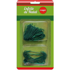 Artigo Para Decoracao Natal Gancho P/enfeites C/100unid.