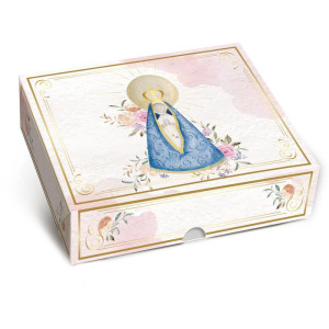 Caixa Para Presente Com Tampa Tampa E Fundo Retan.nossa Senh-125030-42418