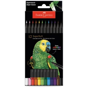 Lapis De Cor Redondo Supersoft 12 Cores