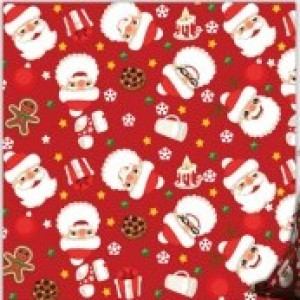 Gl Saq. P/ Pres. 43x59 Metal - 50un - 899 Faces Do Noel - única