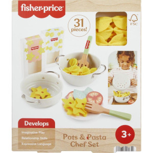 Fisher Price Wood Brincando Cozinhar Massas 31pc-121320-82891