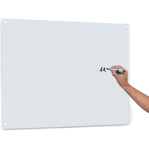 Quadro Escolar Branco De Vidro 90x60cm-123840-74064