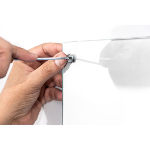 Quadro Escolar Branco De Vidro 90x60cm-123840-99108