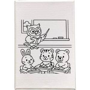 Tela Para Pintura Riscada Animais- Gabi Calazans 15x22(s-123841-56212
