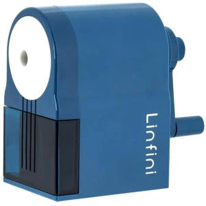 Apontador Com Deposito Manual De Mesa Linfini Azul