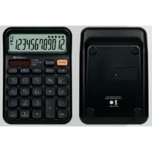 Calculadora De Mesa 12 Dig. Preta Solar/bateria