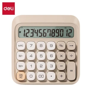 Calculadora De Mesa 12dig. Mecanico Caramelo