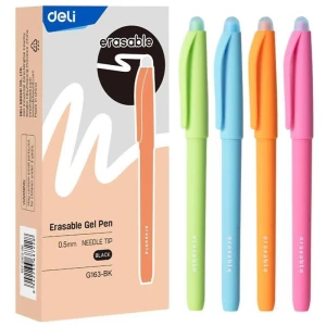 Caneta Gel Apagavel Ponta Agulha 0,5mm Preta