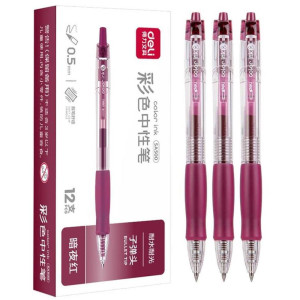 Caneta Gel Retratil C/grip Vinho 0,5mm-125058-33884