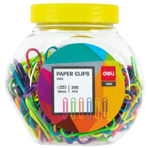 Clipe Colorido 6 Cores Metalicos 200pcs