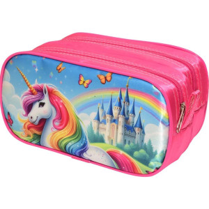 Estojo Duplo Unicornio Castelo Encanta. (s)-125153-89632