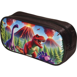 Estojo Simples Dino Vulcao/fogo Sortido