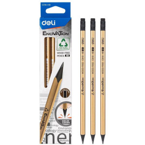 Lapis Preto Redondo Decorado Hb Wood Free C/borracha-125071-62387