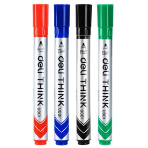 Pincel Quadro Branco Ponta Redonda 2,0mm 4 Cores