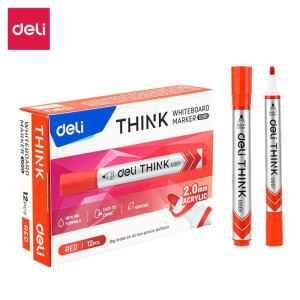 Pincel Quadro Branco Ponta Redonda 2,0mm Vermelho-125090-34856