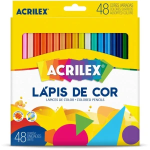 Lapis De Cor Sextavado 48 Cores