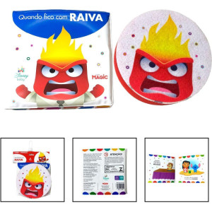 Livro Para Banho Quando Fico C/raiva C/esponja 14x14cm