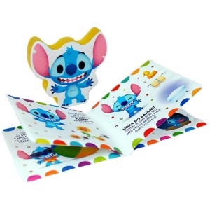 Livro Para Banho Stitch E Sua Cor Fav. C/esponja 14x14cm-124833-68860