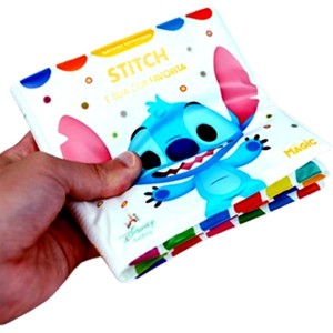 Livro Para Banho Stitch E Sua Cor Fav. C/esponja 14x14cm-124833-80564