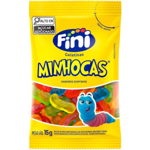 Doce Minhocas Brilho 15g.