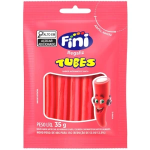 Doce Tubes Morango 35g