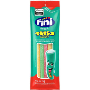 Doce Tubes Tres Cores 15g.