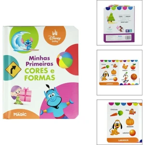 Livro Infantil Ilustrado Minhas Primeiras Cores E Formas 12,5x15,5