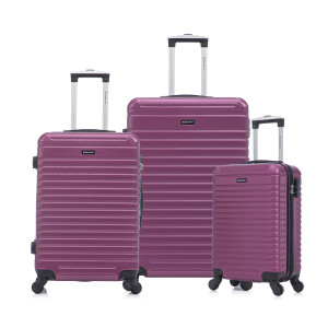 Kit De Malas De Viagem 3 Peças Seanite 20" 24" 28" Polipropileno