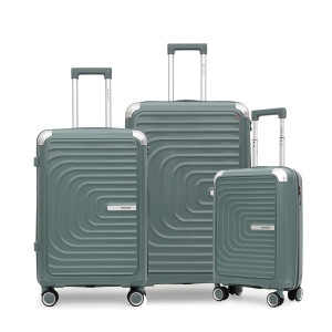 Kit De Malas De Viagem 3 Peças Seanite 20" 24" 28" – Cor Pistache