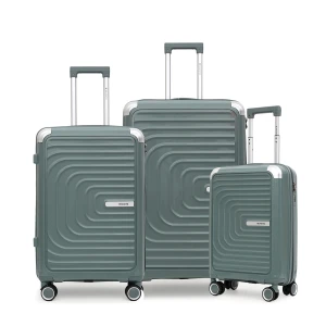 Kit De Malas De Viagem 3 Peças Seanite 20" 24" 28" – Cor Pistache