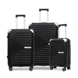 Kit De Malas De Viagem 3 Peças Seanite 20" 24" 28" – Cor Preto