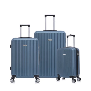 Kit De Malas De Viagem 3 Peças Seanite 20" 24" 28" – Cor Azul